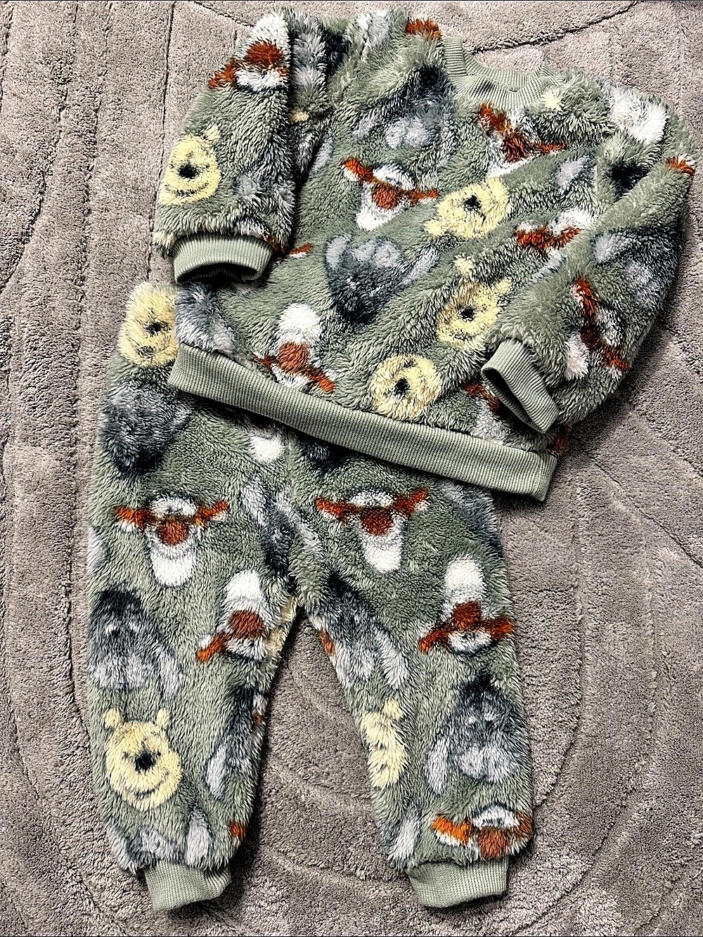 Disney Baby Winnie the Pooh Fuzzy Fleece Pullover and Jogger Set Baby 12M